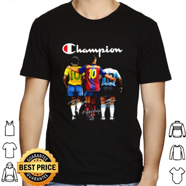 Champion Pele Ronaldinho Maradona Signature shirt 1