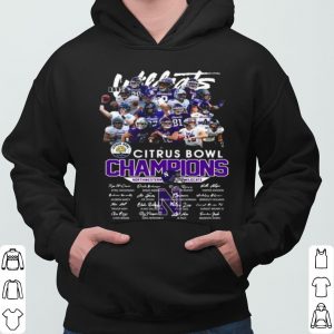 Citrus Bowl Champions Northwestern Wildcats Signatures shirt 5