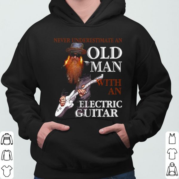 Bass Guitar Never Underestimate An Old Man With An Electric Guitar shirt 3