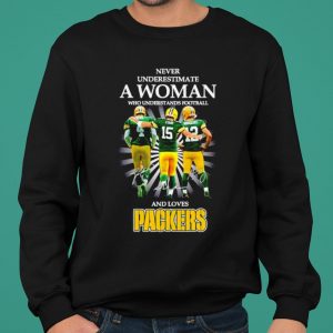Never Underestimate A Woman Who Understands Football And Loves Packers shirt 4