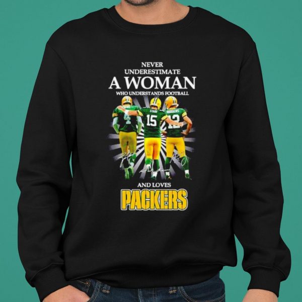 Never Underestimate A Woman Who Understands Football And Loves Packers shirt 2