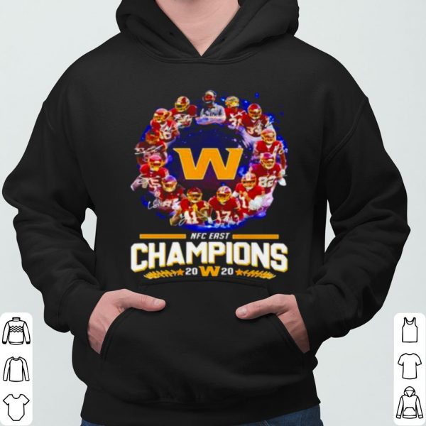 Washington Football Team Nfc East Champions 2020 Signatures shirt 3