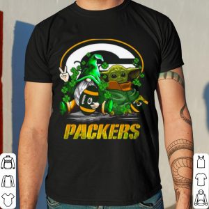 Baby Yoda and Gnome Green Bay Packers St Patrick's Day shirt 7