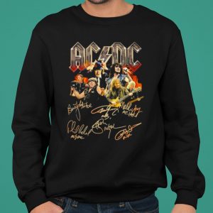 ACDC Band All Members Signatures shirt 5