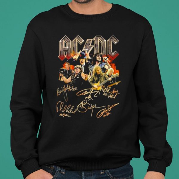 ACDC Band All Members Signatures shirt 2