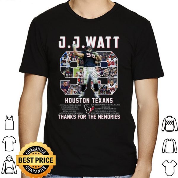 Justin James Watt Houston Texans Thanks For The Memories shirt 1