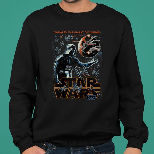 Star Wars Darth Vader Coming To You Galaxy This Summer Raglan Baseball shirt 2