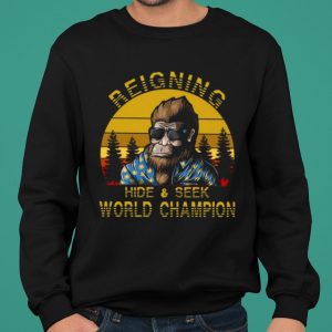 The Bigfoot Reigning Hide And Seek World Champion 2021 Vintage shirt 4