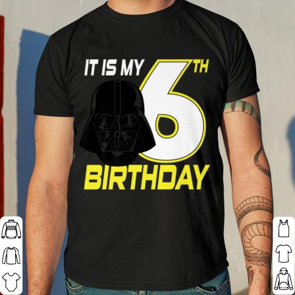 Star Wars Darth Vader 6th Birthday shirt 4