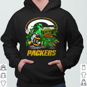 Baby Yoda and Gnome Green Bay Packers St Patrick's Day shirt 6