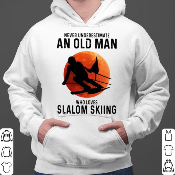 Never Underestimate An Old Man Who Loves Slalom Skiing shirt 3