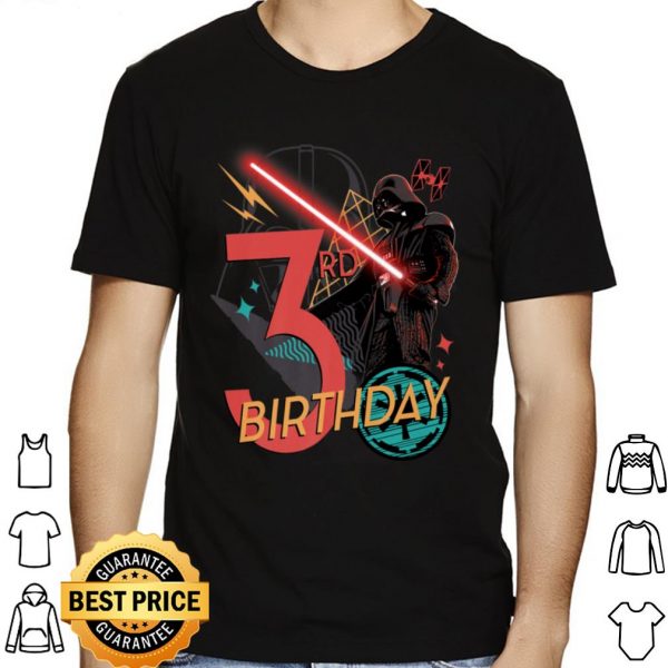 Star Wars Darth Vader 3rd Birthday Abstract Background shirt 1