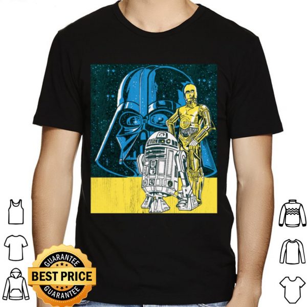 Star Wars Darth Vader C-3PO R2-D2 Pop Art Vintage shirt 1