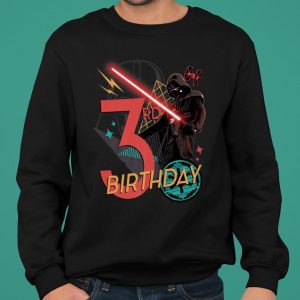 Star Wars Darth Vader 3rd Birthday Abstract Background shirt 5