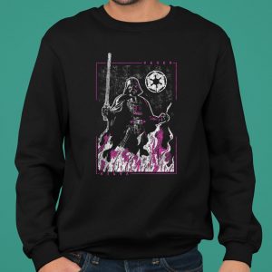 Star Wars Darth Vader Empire Emblem Pink Flame Portrait shirt 5