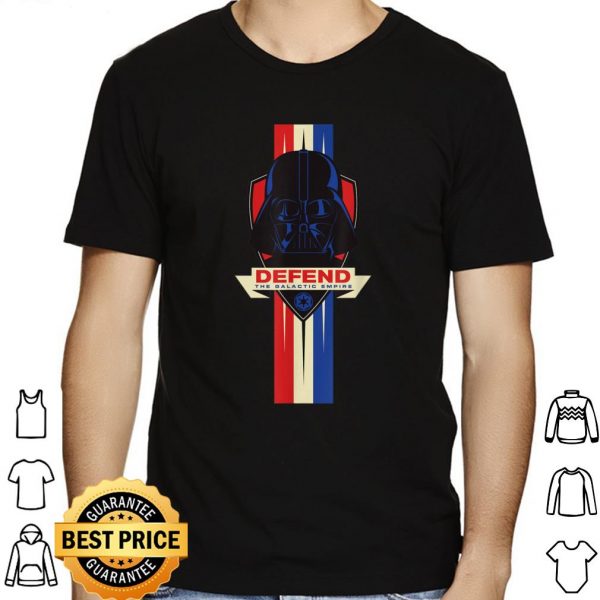 Star Wars Darth Vader Defend Galactic Empire American Flag shirt 1