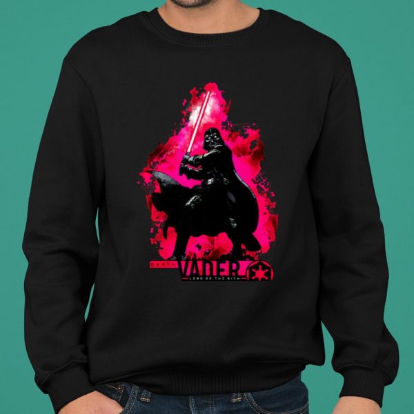 Kids Star Wars Darth Vader Sith Lord Splatter Glow shirt 2
