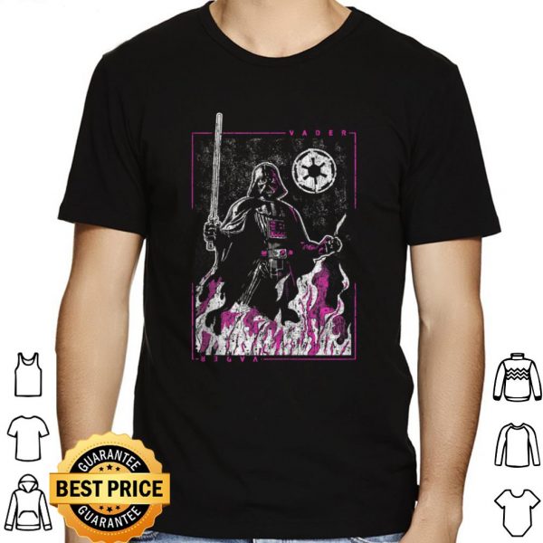 Star Wars Darth Vader Empire Emblem Pink Flame Portrait shirt 1