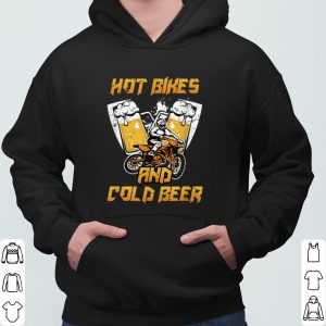 Motorcycle Hot Bikes and Cold Beer shirt 5