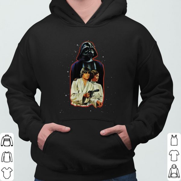 Star Wars Classic Luke Leia Darth Vader Illustration shirt 3
