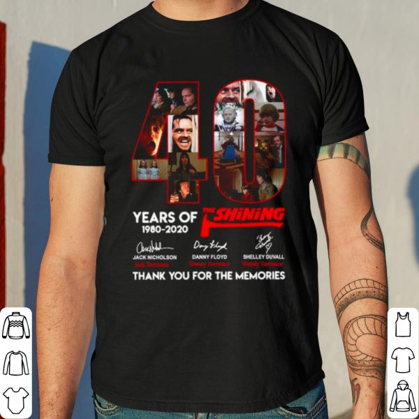 40 Years Of The Shining Thank You For The Memories Signatures shirt 4