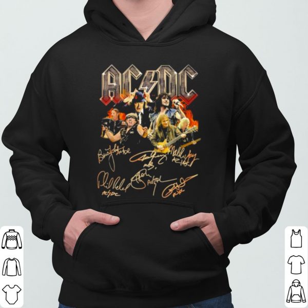 ACDC Band All Members Signatures shirt 3