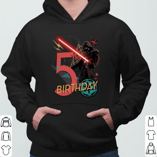 Star Wars Darth Vader 5th Birthday Abstract shirt 3