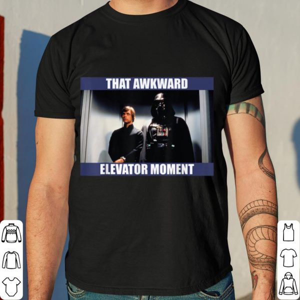 Star Wars Darth Vader & Luke That Awkward Elevator Moment shirt 4