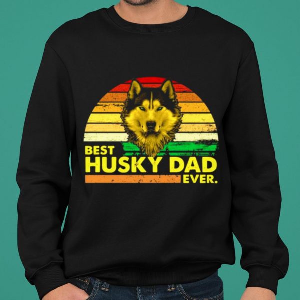 Best Husky Dad Ever Vintage shirt 2