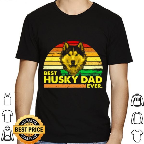 Best Husky Dad Ever Vintage shirt 1