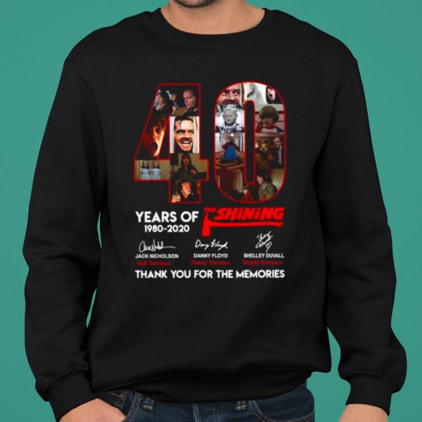 40 Years Of The Shining Thank You For The Memories Signatures shirt 2