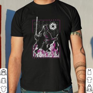 Star Wars Darth Vader Empire Emblem Pink Flame Portrait shirt 7