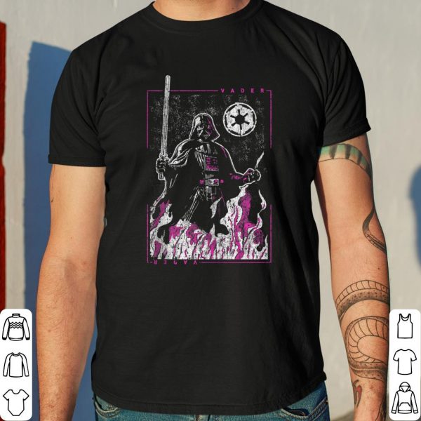 Star Wars Darth Vader Empire Emblem Pink Flame Portrait shirt 4