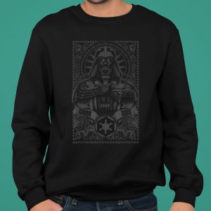 Star Wars Dark Side Darth Vader Ornate Etching shirt 5