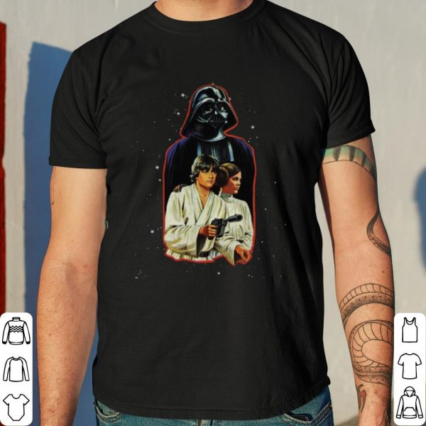 Star Wars Classic Luke Leia Darth Vader Illustration shirt 4