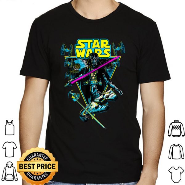 Star Wars Darth Vader Battle Vintage Retro shirt 1