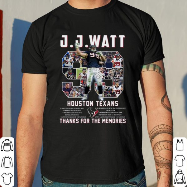 Justin James Watt Houston Texans Thanks For The Memories shirt 4