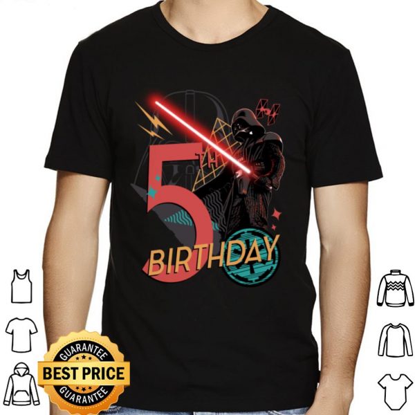 Star Wars Darth Vader 5th Birthday Abstract shirt 1