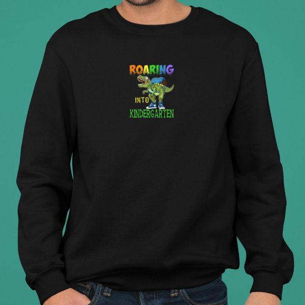 Roaring into Kindergarten Dinosaur T Rex Back to School shirt 2