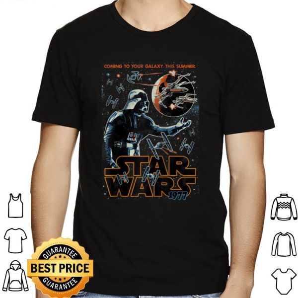 Star Wars Darth Vader Coming To You Galaxy This Summer Raglan Baseball shirt 1