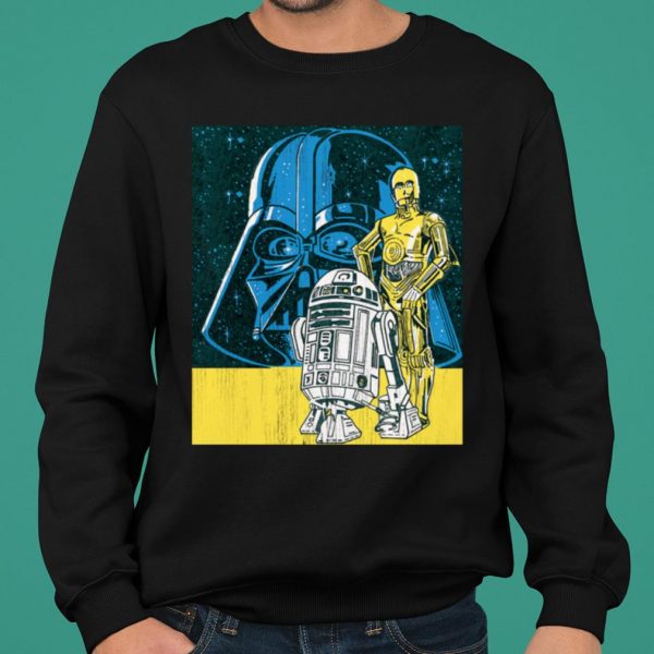 Star Wars Darth Vader C-3PO R2-D2 Pop Art Vintage shirt 2