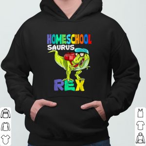 Homeschool saurus Rex Dinosaur Homeschool Back to School shirt 5