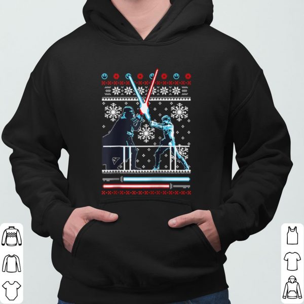 Star Wars Darth Vader Luke Skywalker Duel Holiday Style Raglan shirt 3