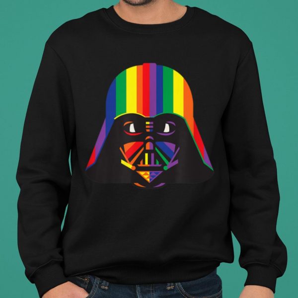 Star Wars Darth Vader Rainbow Helmet shirt 2