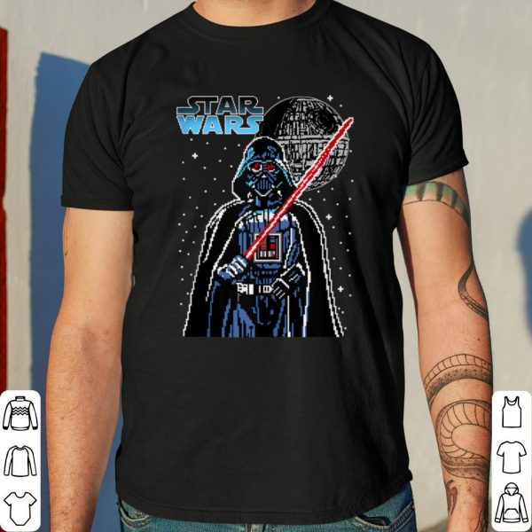 Star Wars Darth Vader Pixel Portrait shirt 4