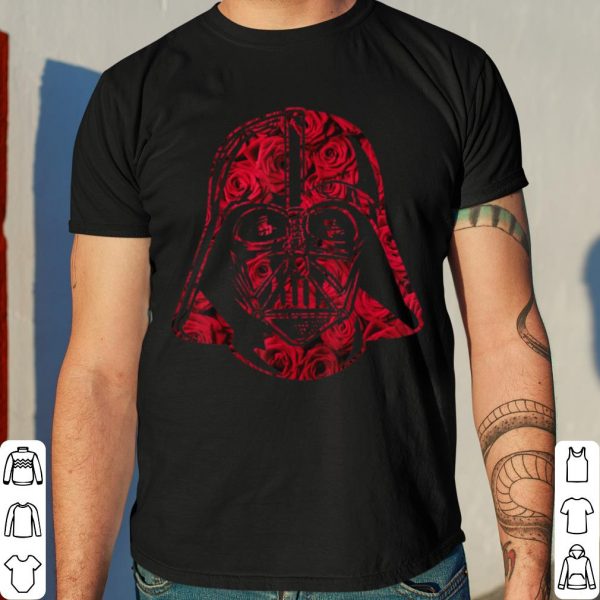 Star Wars Darth Vader Helmet Full Of Roses Graphic shirt 4