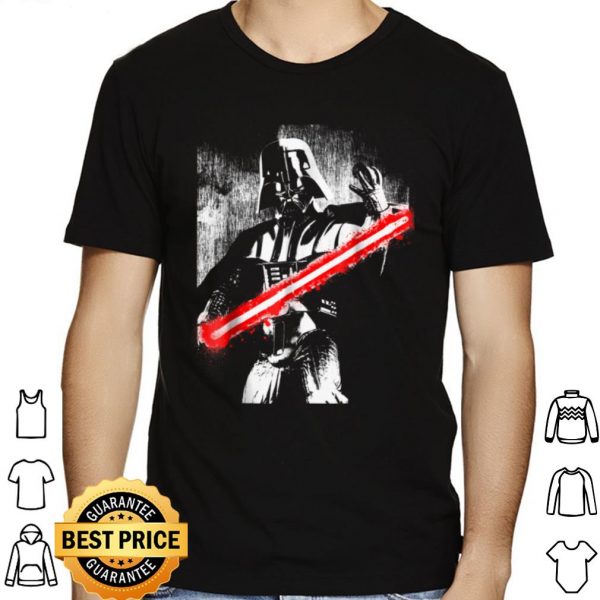 Star Wars Darth Vader Red Light Saber Splatter shirt 1