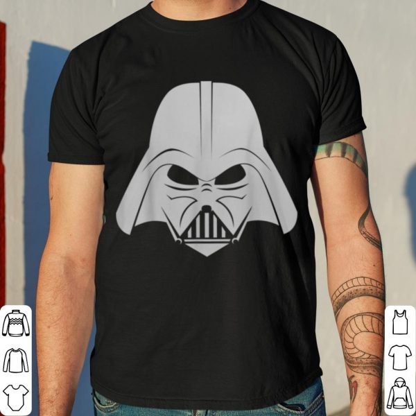 Star Wars Darth Vader Helmet Silvered Out Graphic shirt 4