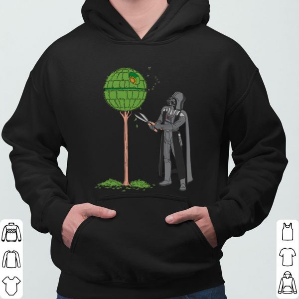 Star Wars Darth Vader Trims the Death Star Tree Meme shirt 3