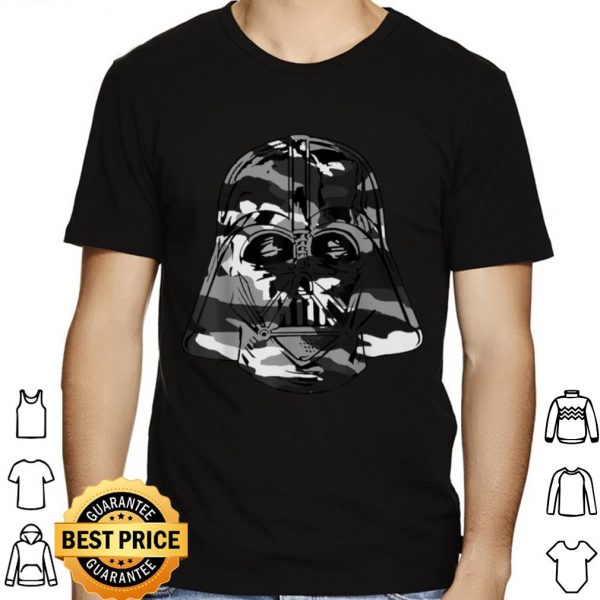 Star Wars Darth Vader Grey Camo Helmet Graphic shirt 1